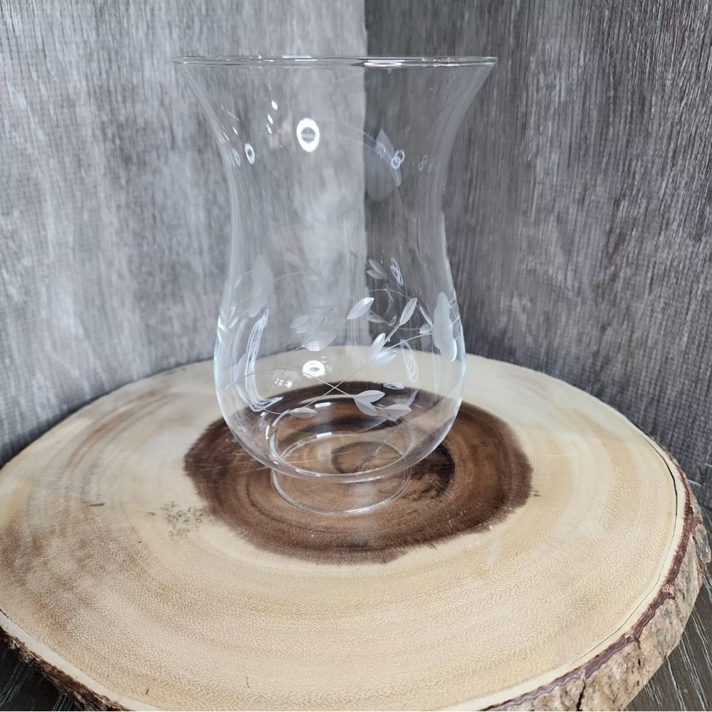 Princess House Chimney Glass Shade Soft Etched Lamp Replacement